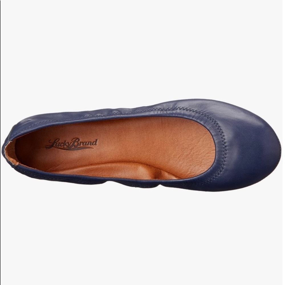 Lucky Brand Emmie Ballet Flat - Navy Leather